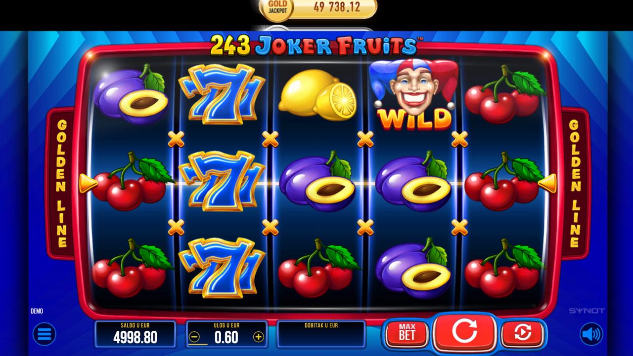 243 Joker Fruits